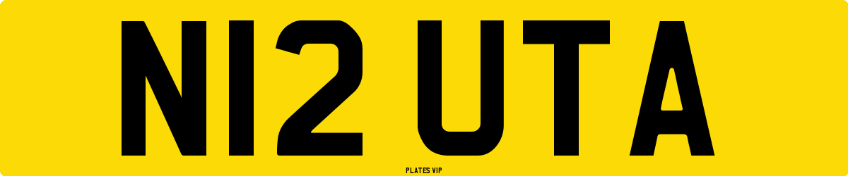 N12 UTA Number Plate