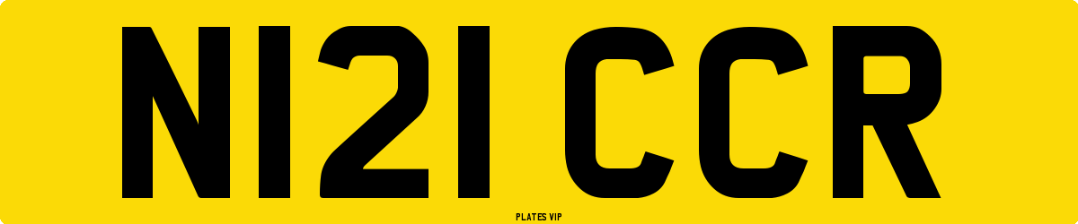 N121 CCR Number Plate