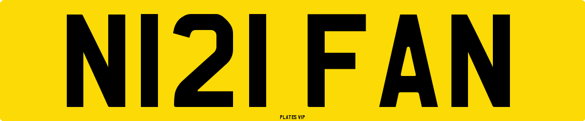 N121 FAN Number Plate