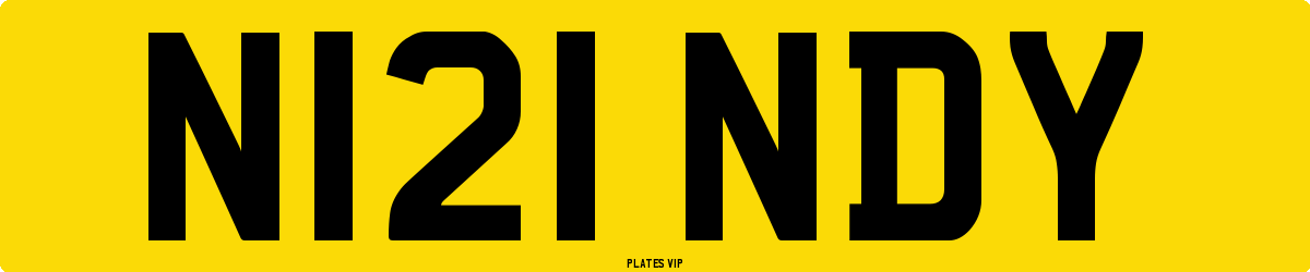 N121 NDY Number Plate
