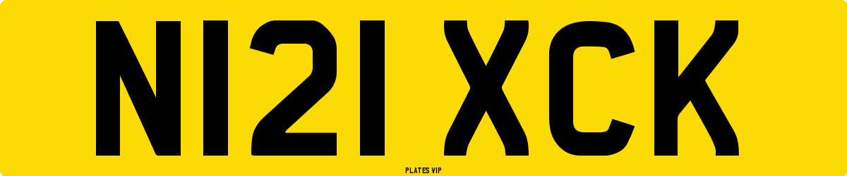 N121 XCK Number Plate