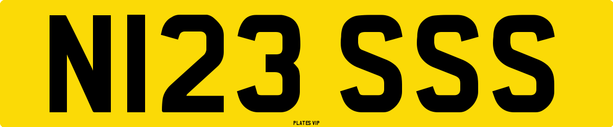 N123 SSS Number Plate