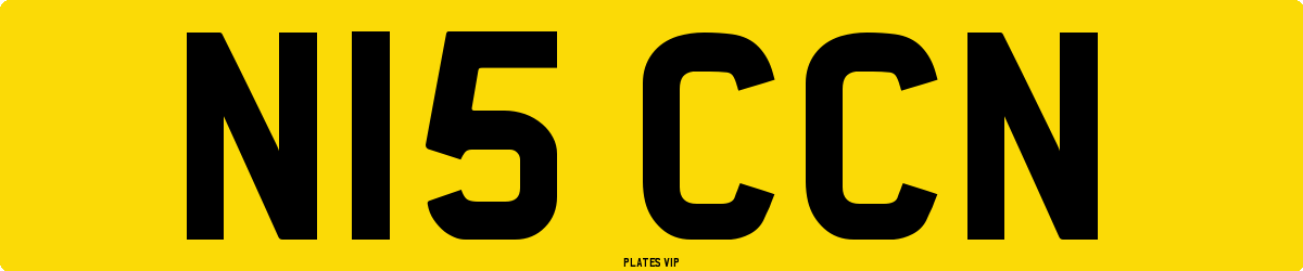 N15 CCN Number Plate
