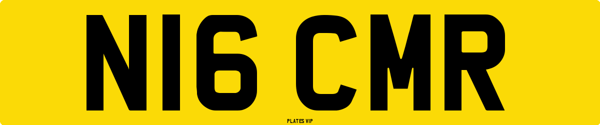 N16 CMR Number Plate