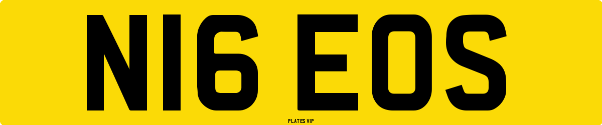 N16 EOS Number Plate