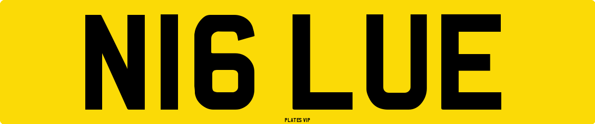 N16 LUE Number Plate