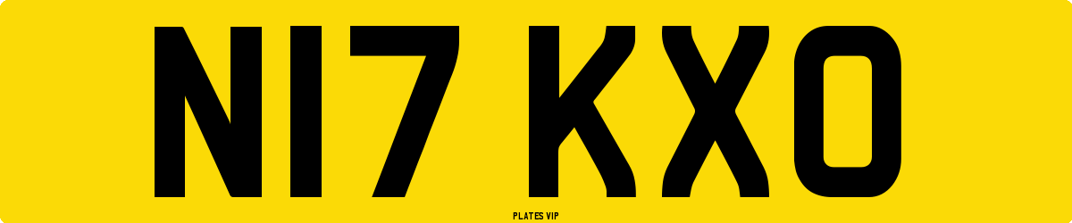 N17 KXO Number Plate