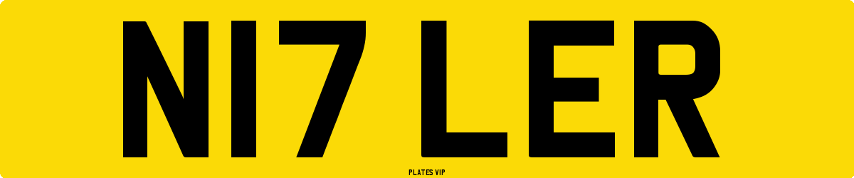 N17 LER Number Plate