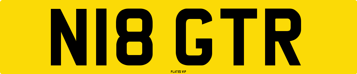 N18 GTR Number Plate