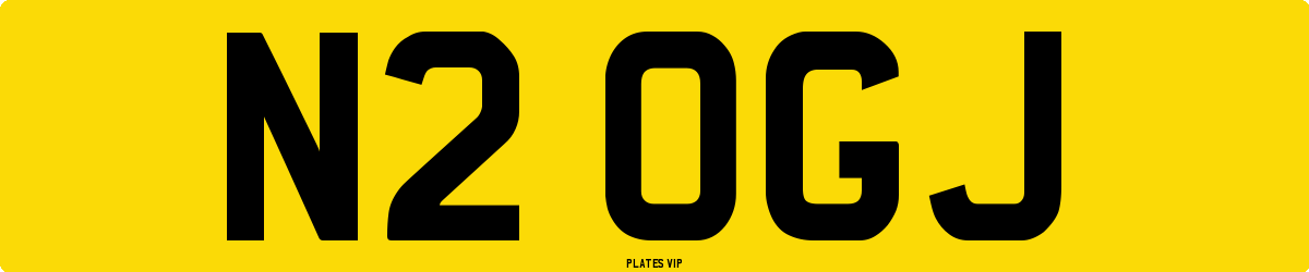 N2 OGJ Number Plate