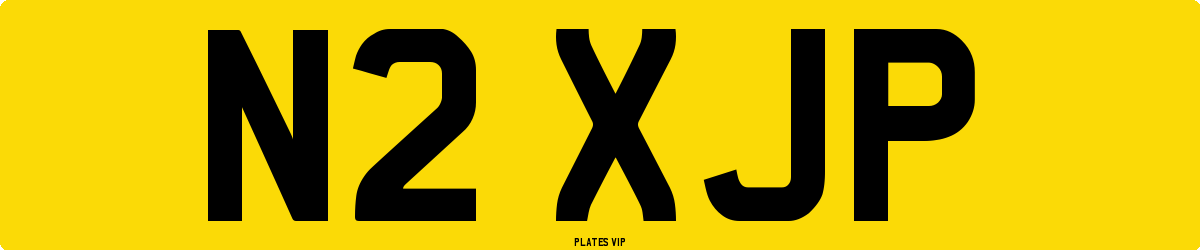 N2 XJP Number Plate