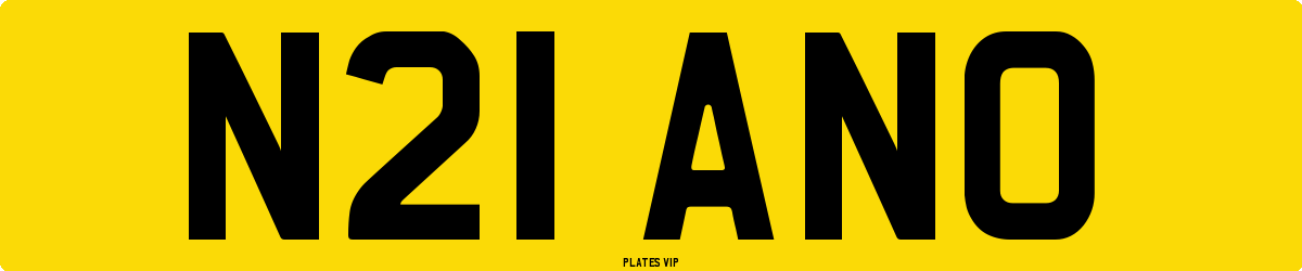N21 ANO Number Plate