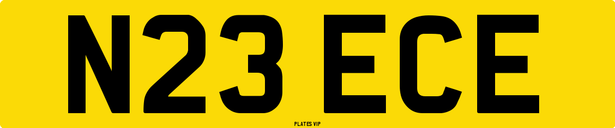 N23 ECE Number Plate