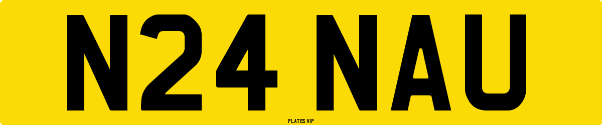 N24 NAU Number Plate