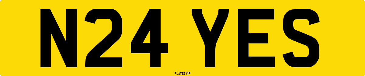 N24 YES Number Plate