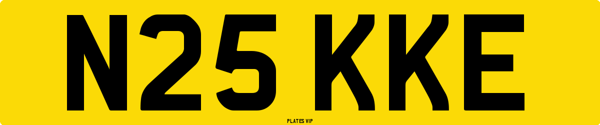 N25 KKE Number Plate
