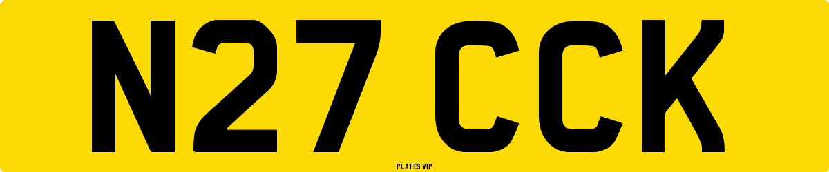 N27 CCK Number Plate