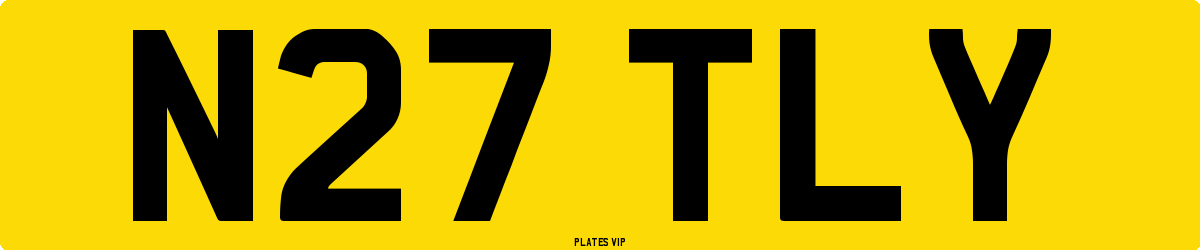 N27 TLY Number Plate