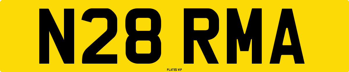 N28 RMA Number Plate