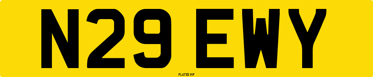 N29 EWY Number Plate
