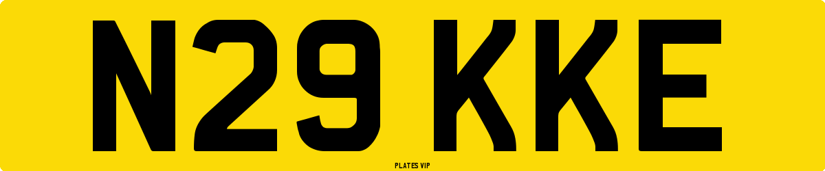 N29 KKE Number Plate