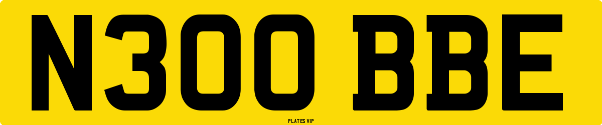 N300 BBE Number Plate