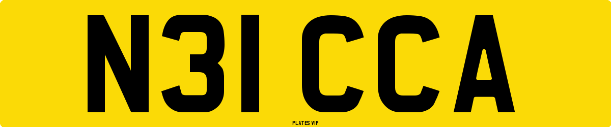 N31 CCA Number Plate