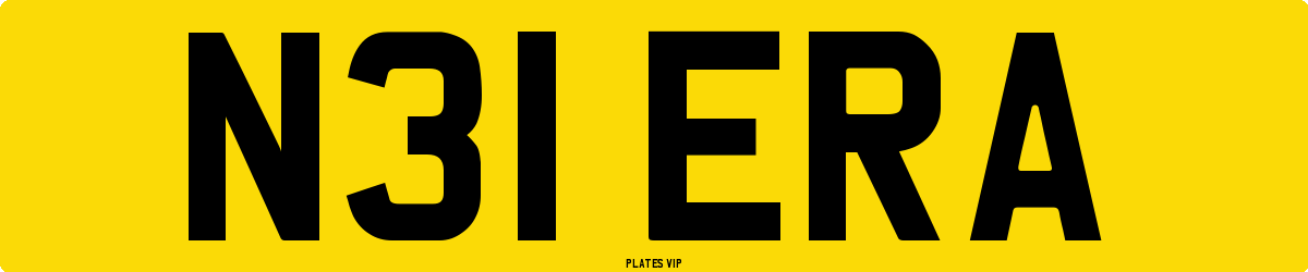 N31 ERA Number Plate