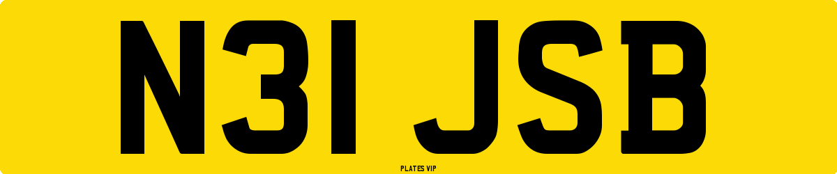 N31 JSB Number Plate