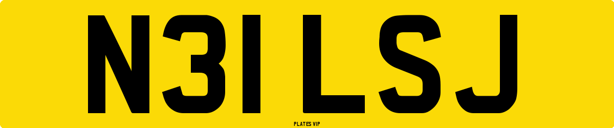 N31 LSJ Number Plate