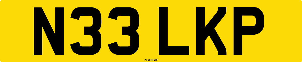 N33 LKP Number Plate