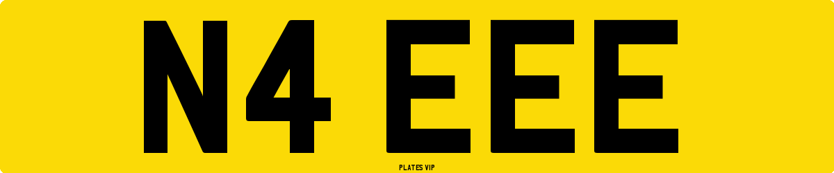 N4 EEE Number Plate
