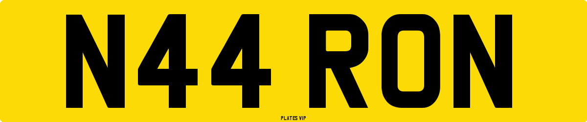 N44 RON Number Plate