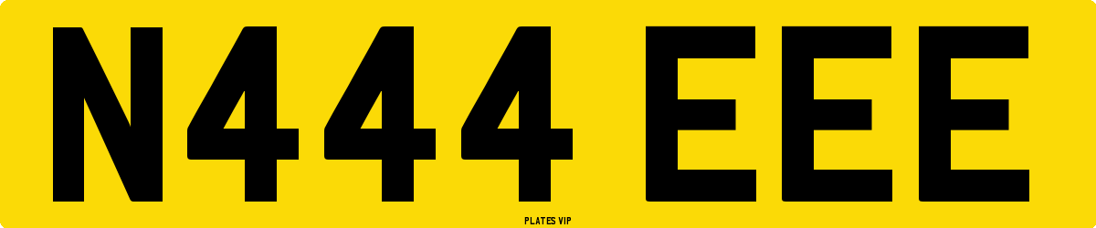 N444 EEE Number Plate