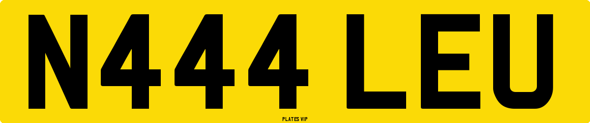 N444 LEU Number Plate
