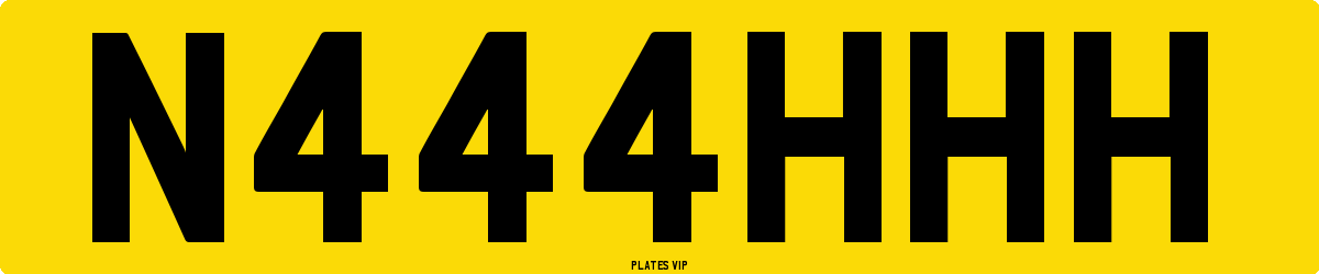 N444HHH Number Plate
