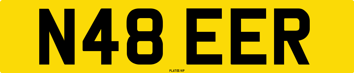 N48 EER Number Plate