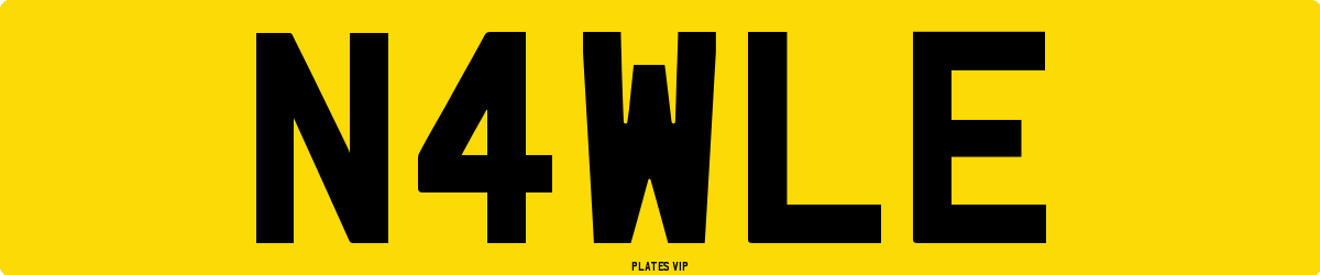 N4WLE Number Plate