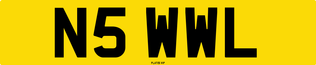 N5 WWL Number Plate