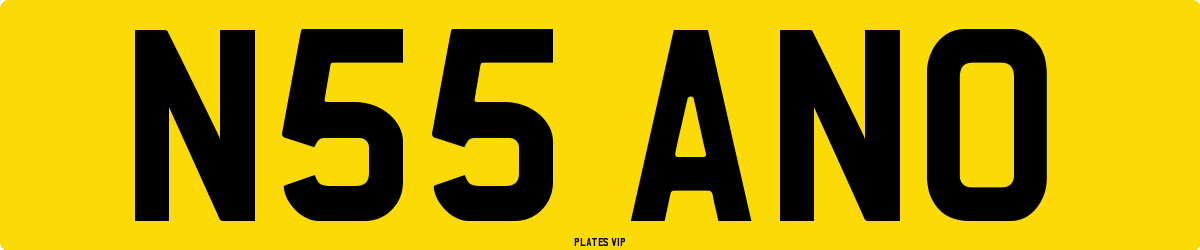 N55 ANO Number Plate
