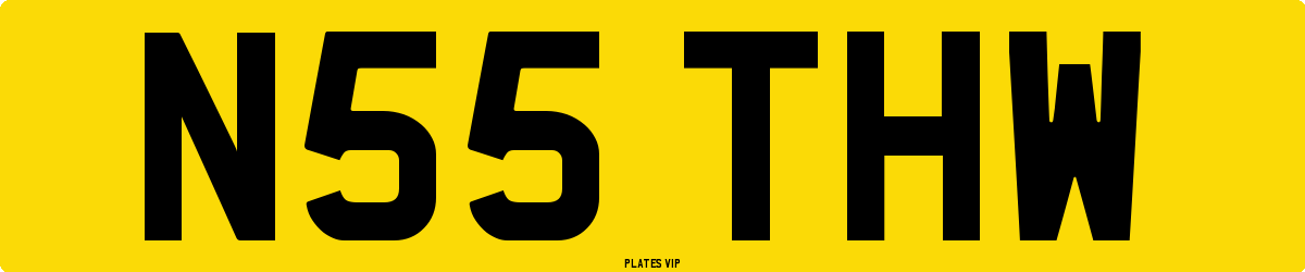 N55 THW Number Plate