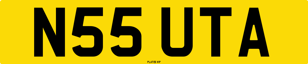 N55 UTA Number Plate