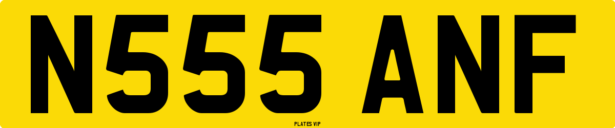 N555 ANF Number Plate