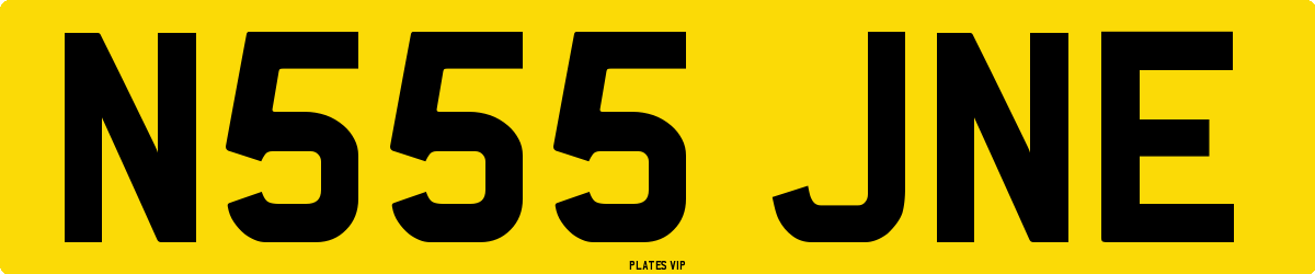 N555 JNE Number Plate