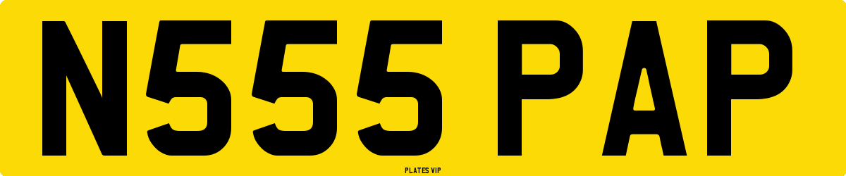 N555 PAP Number Plate