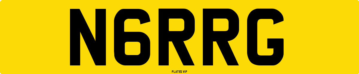 N6RRG Number Plate