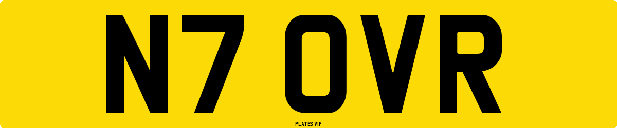 N7 OVR Number Plate