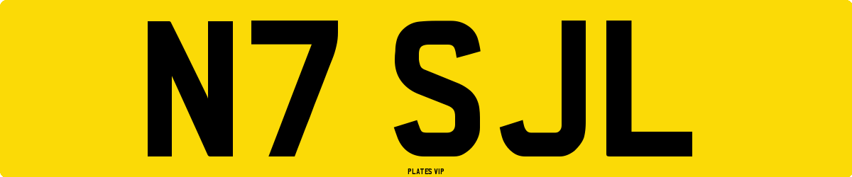 N7 SJL Number Plate