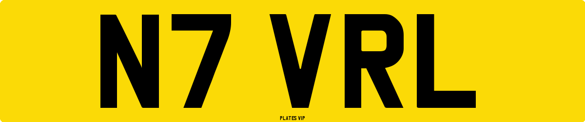 N7 VRL Number Plate