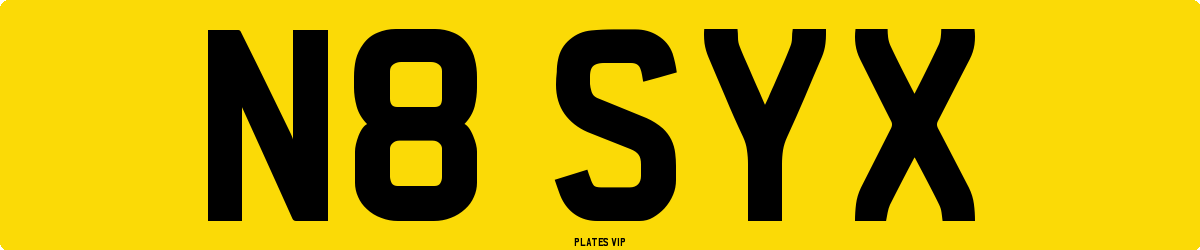 N8 SYX Number Plate